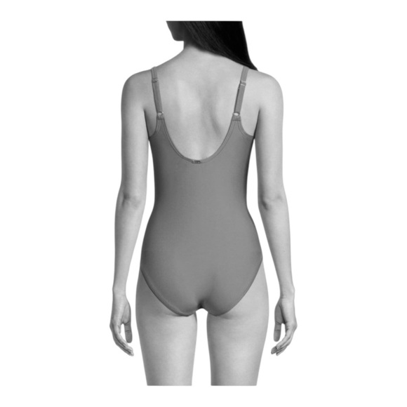 Calvin Klein Twist-Front Tummy-Control One-Piece Swimsuit in Bronze NWT - Picture 3 of 5